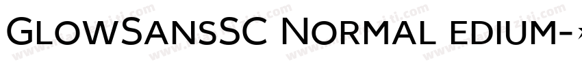 GlowSansSC Normal edium字体转换